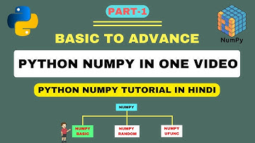 What is NumPy in Python ❓NumPy  Tutorial in one Video from Basic to Advance | From Scratch in Hindi