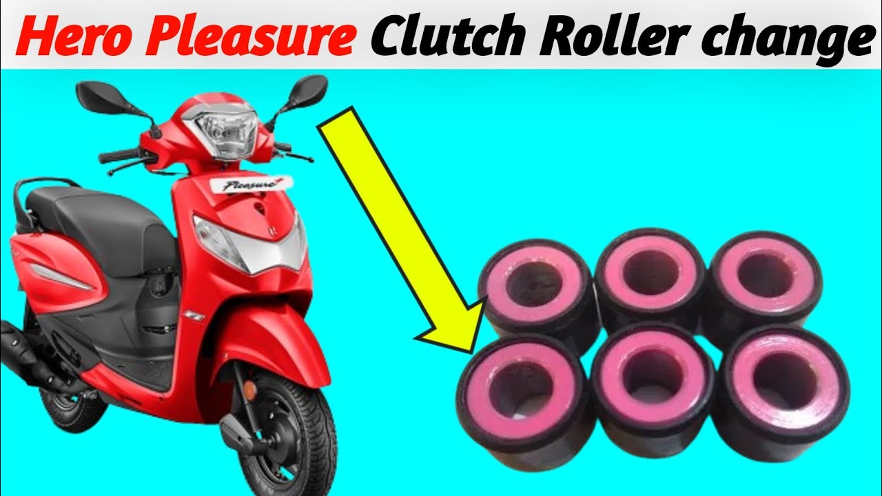 Hero Pleasure Clutch Roller change हिरो प्लेजर क्लच रोलर कैसे सही करे