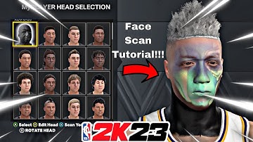 *New*the best FACE CREATION in NBA 2K23 COMP FACESCAN TUTORIAL!!!