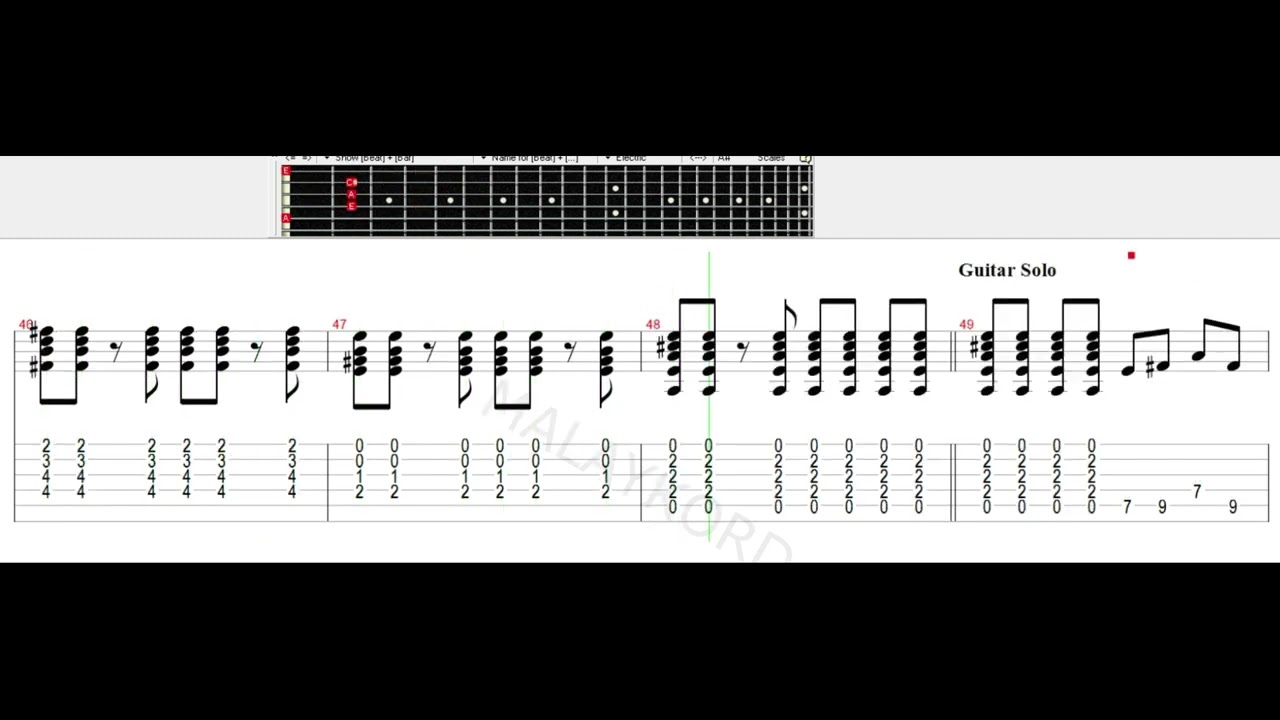 ST12 - Putri Iklan Guitar Tab Tutorial