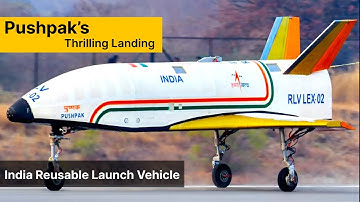 India Reusable Vehicle Pushpak | ISRO Successful Final RLV Landing Test #pushpakviman