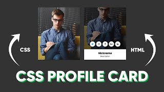 CSS Profile Card using HTML and CSS