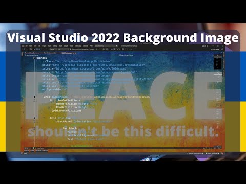 Visual Studio 2019/2022 Background Image with Claudia IDE | Tutorial