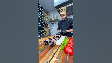 Eggplant kebab🍆🥩🔥#kebab #cooking #recipe #shorts