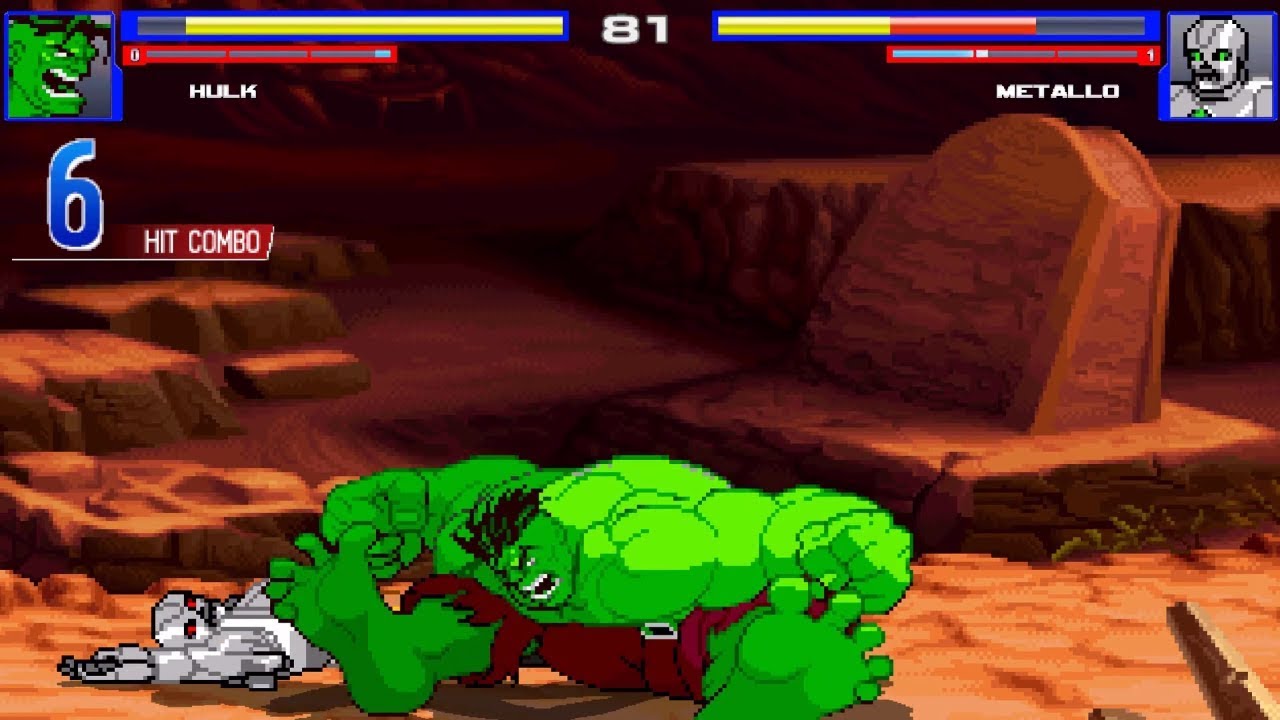 🎮 Hulk vs Metallo - Mugen DC vs Marvel 🎮 - YouTube