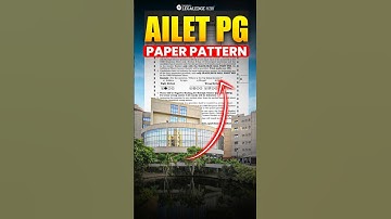 AILET PG 2026 Paper Pattern #ailetpg2026