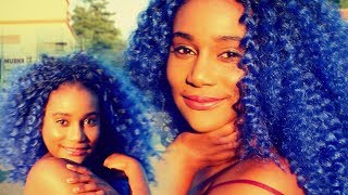  Jerry Rumba Twist Out 12in | Invisible Part with Blue Hair