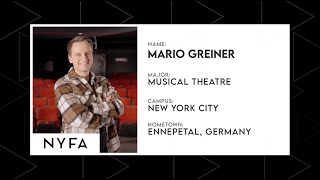 NYFA x The College Tour · MARIO GREINER