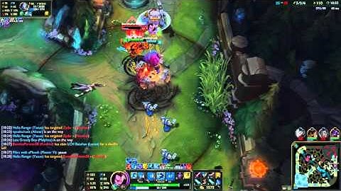 Inhuman korean yasuo insane quadrakill play :^)