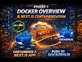 2. Docker Overview + Next.js app Containerization + DockerHub Push | Full Guide