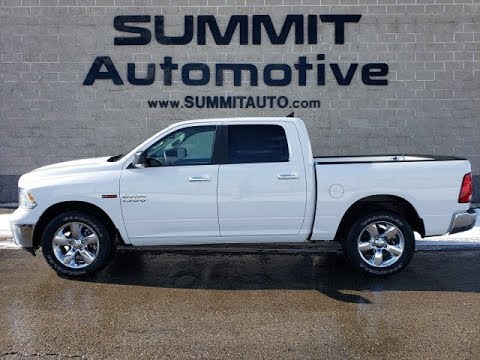 2018 RAM 1500 CREW BIG HORN ECODIESEL BRIGHT WHITE WALK AROUND REVIEW