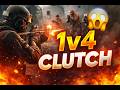 INSANE 1v4 CLUTCH 😳 Won the Game SOLO! | Call of Duty