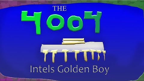 The Intel 4004 the forefather of CPUs and its history