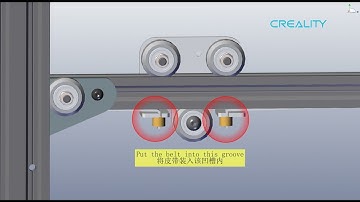 Ender 3 V2 pulley kit disassembly and assembly 3D animation