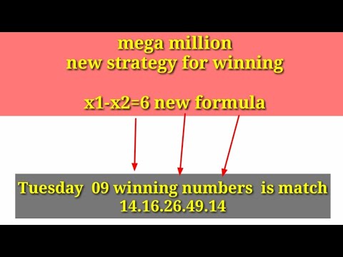 Video mega millions new strategy x1-x2=6|#megamillions|#mega|#usa - youtube