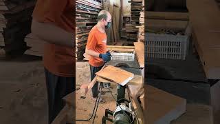 Wooden slab smooth cutting process #cutting #process