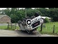 Large GMC TopKick Utility Truck Rollover, You Won't Believe what Happened Next...