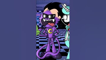 Teen Titans GO transforms into Smiling Critters and FNAF - SETC #fnaf #catnap #shorts