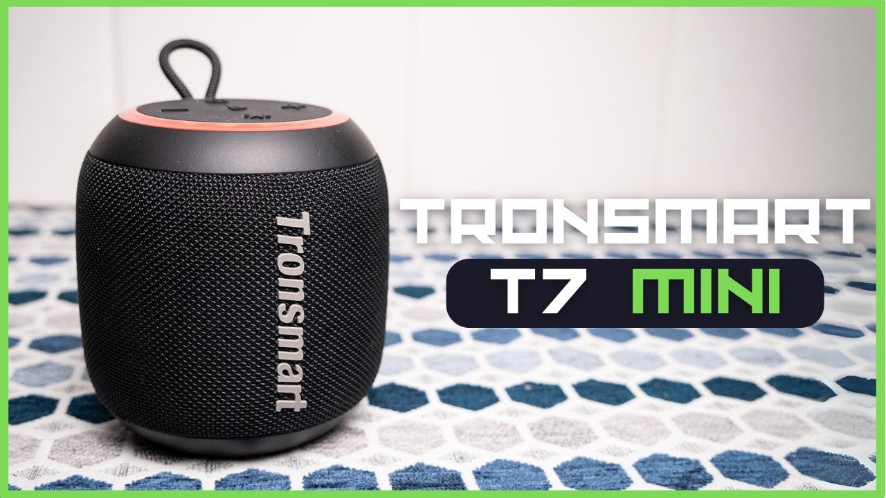 Tronsmart T7 Mini altavoz Bluetooth portátil compacto con luces, sonido  estéreo, Bluetooth 5.3, tiempo de reproducción de 18 horas, emparejamiento