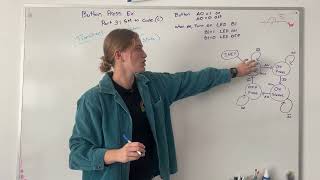 Button State Machine into C Code