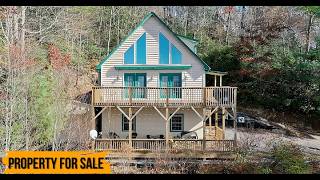 Secluded Mountain Escape on 4 Acres for $349K! | 3-Level Chalet in North Carolina Mountains 😱