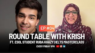 Full Round table with Krish | Ep 04 | Ft.  ESOL Student, Ruba Khazy Guide
