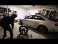 S4 Gets A Flat &amp; Turbo E36 gets Bags!!