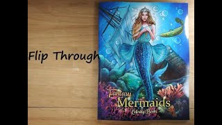 Fantasy Mermaids Coloring Book flip through - Colormood Books screenshot 5