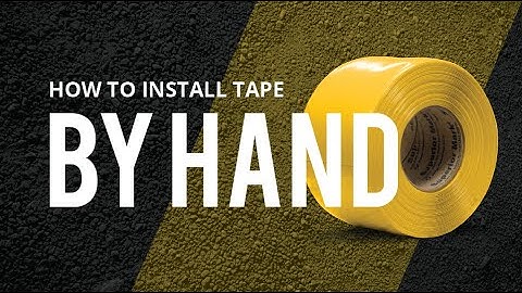 How to Install Superior Mark® Floor Marking Tape By Hand