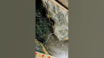Имитация мрамора при помощи декоративной краски