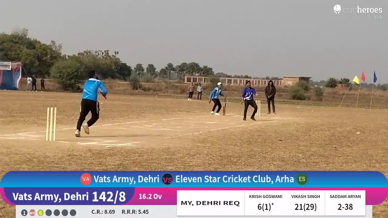Eleven Star Cricket Club, Arha vs Vats Army, Dehri live cricket match | KPL (KAITHA PREMIER LEAGUE )