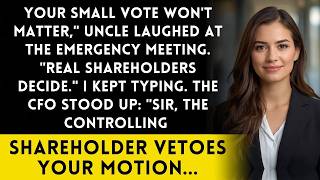 Uncle Tried To Override My small Vote  He Didnt Know I Control 91 Of Assets