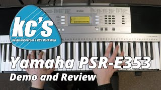 Yamaha PSR-E353 Demo chords