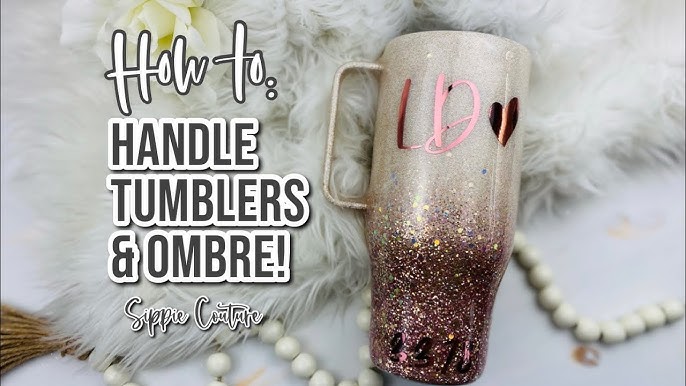 Glitter Ombre Dupe Tumbler, 40oz Tumbler With Handle, 40oz Glitter Tumbler  Cup, Stanley Dupe 40oz Tumbler, Ombre Glitter Tumbler, Custom Cup 