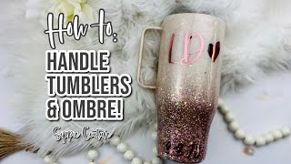 How to Glitter & Epoxy a HANDLE Tumbler Tutorial