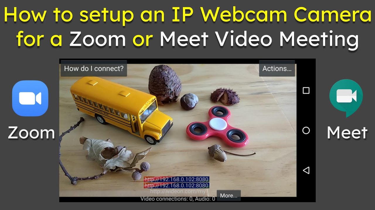 How to setup an IP Webcam Camera for a Zoom or Google... - youtube