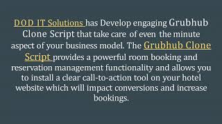 Grubhub Readymade Clone Script - DOD IT Solutions