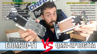 Synology E10M20-T1 vs QNAP QM2-2P10G1TA NVMe 10Gbe Upgrade Card