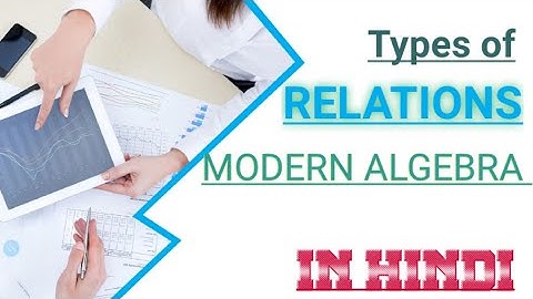 Types of Relation || Modern Algebra || by Srishti chauhan