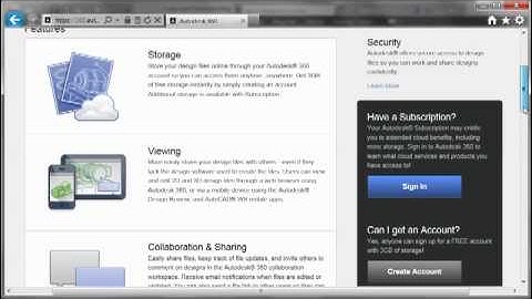 Autodesk 360: Overview and Login