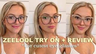 ZEELOOL TRY ON & REVIEW *the cutest most fashionable eyeglasses!*