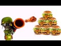 Plants VS Zombies Characters and their favorite FOODS || 3D Animation