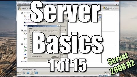 Server Basics (1) | Setup a Domain Controller | Windows Server 2008 R2