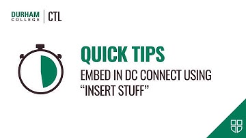 Quick Tips: Embed In DC Connect Using "Insert Stuff"