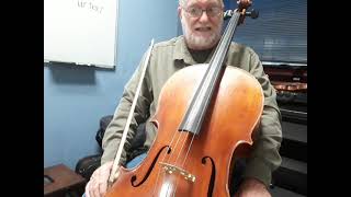 Pages 18 and 19 in the Essential Elements for Strings, Cello Book 1