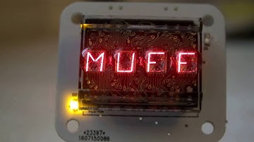 Four Letter Word Clock with DL2416 display