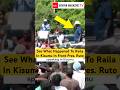 Raila Odinga Seems Zone Out In Kisumu As President Ruto Is Addressing The Residents Raila Odinga Seems Zone Out In Kisumu As President Ruto Is Addressing The Residents