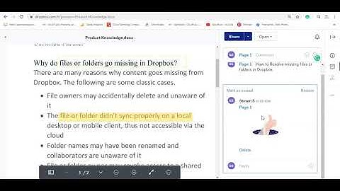 How to add, edit, and delete Dropbox file comments