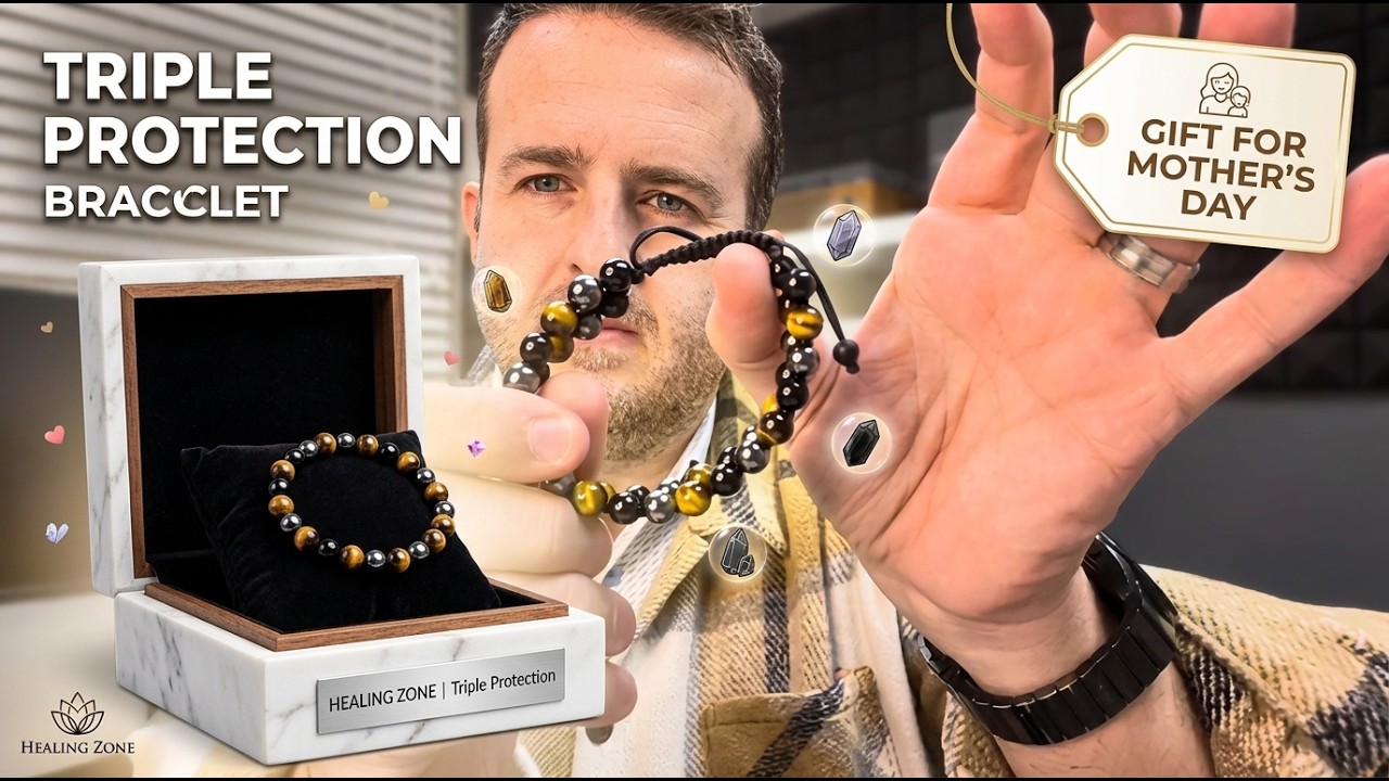 HEALING ZONE Triple Protection Bracelet – Genuine Tiger's Eye