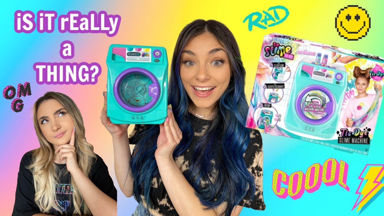 We Test the Tie Dye Slime Machine * REVIEW * 